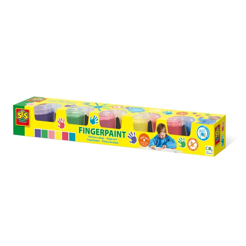 SES Prstové farby 6 x 110ml