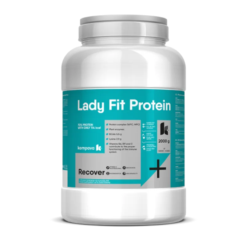 Kompava Lady Fit Protein, vanilka-smetana, 2000g