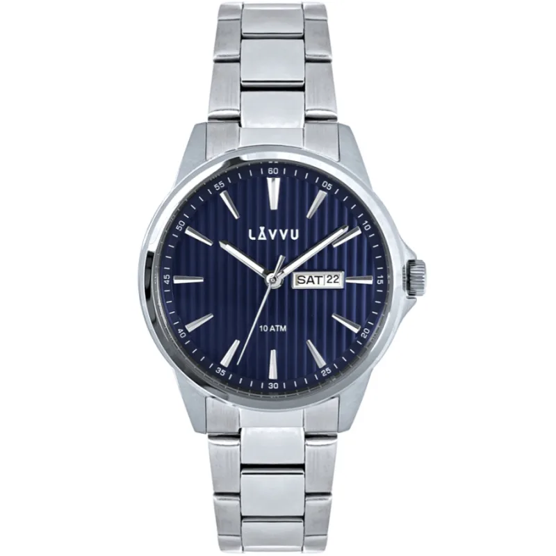 Štýlové pánske hodinky TRONES Deep Blue 100M LAVVU LWM0270