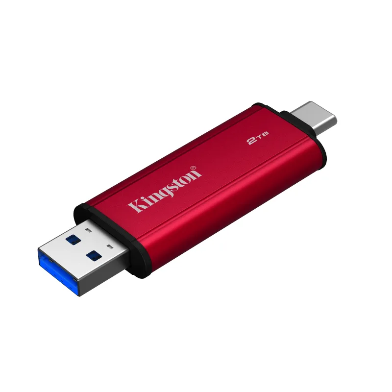 Kingston Dual Portable/2TB/SSD/Externí/Červená/5R SPSD/2TB