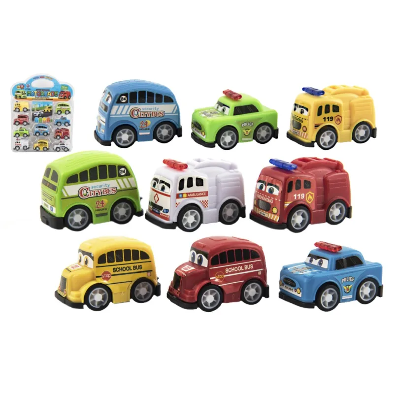 Teddies Autá mini 5cm plast 10ks v blistri