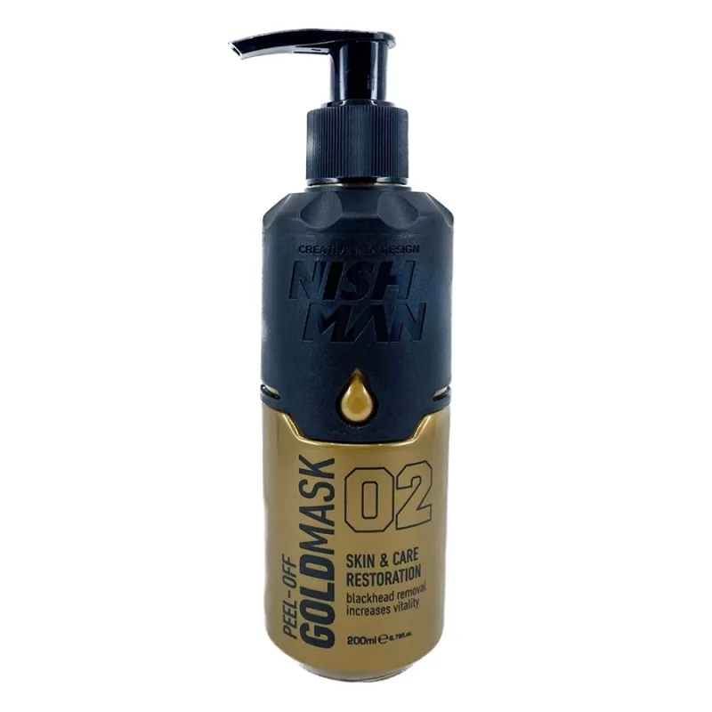 Zlatá zlupovacia maska pre mužov NISH MAN Peel-off gold mask 200 ml