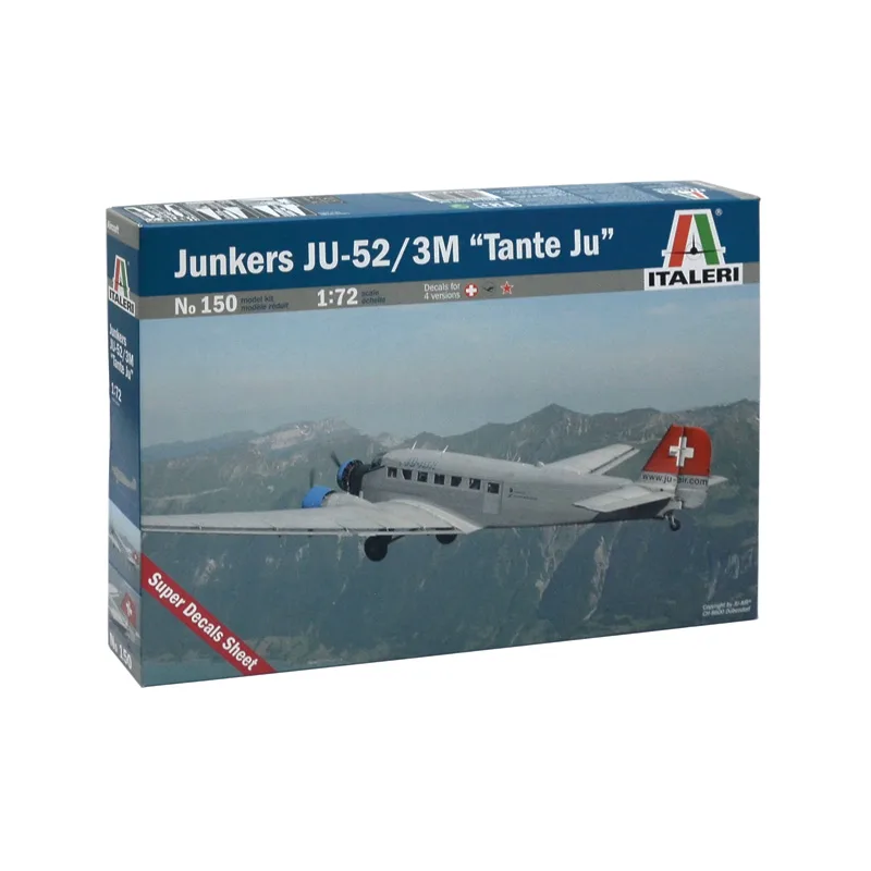 Italeri Model Kit letadlo 0150 - JUNKERS JU-52 3/m "TANTE JU" (1:72)
