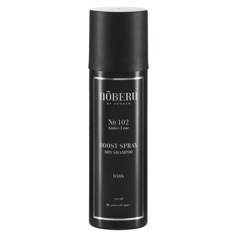 NOBERU OF SWEDEN Pánsky suchý šampón a matný púder v spreji NOBERU Boost spray dry shampoo Dark 200 ml