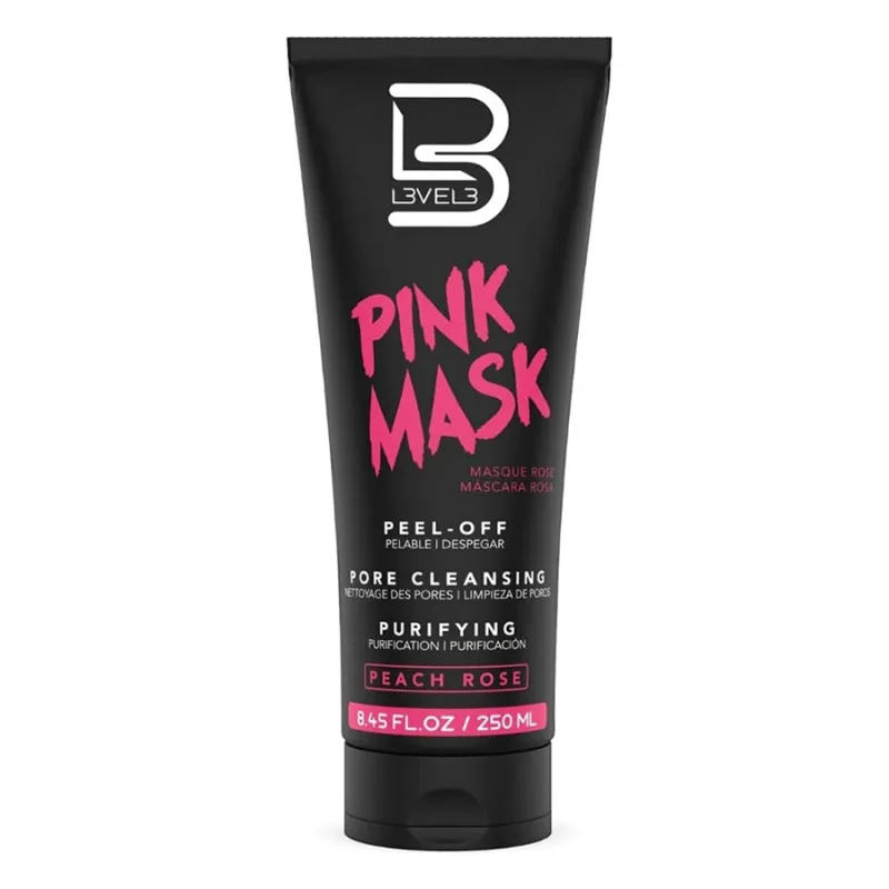Ružová zlupovacia maska na tvár L3VEL3 Pink mask 250 ml
