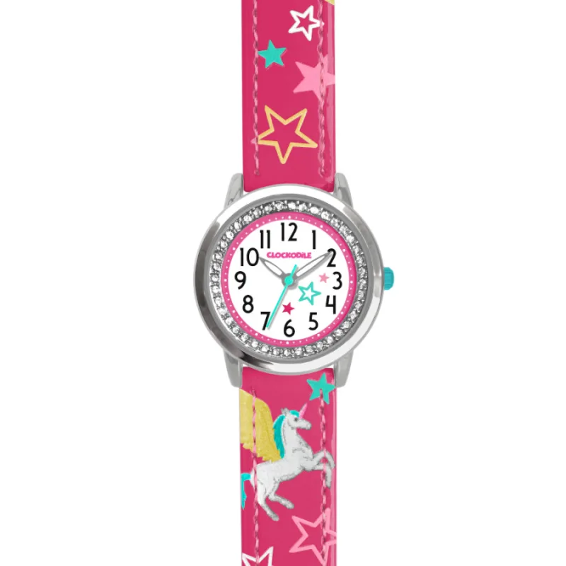 Ružové dievčenské hodinky UNICORN CLOCKODILE CWG5161