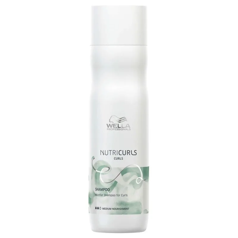 WELLA Nutricurls Curls Shampoo Medium 250ml - micelárny šampón pre kučeravé vlasy