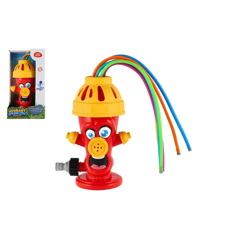 Teddies Hydrant vodný rozprašovač na záhradu plast 10x23cm v krabici 15x27x10,5cm