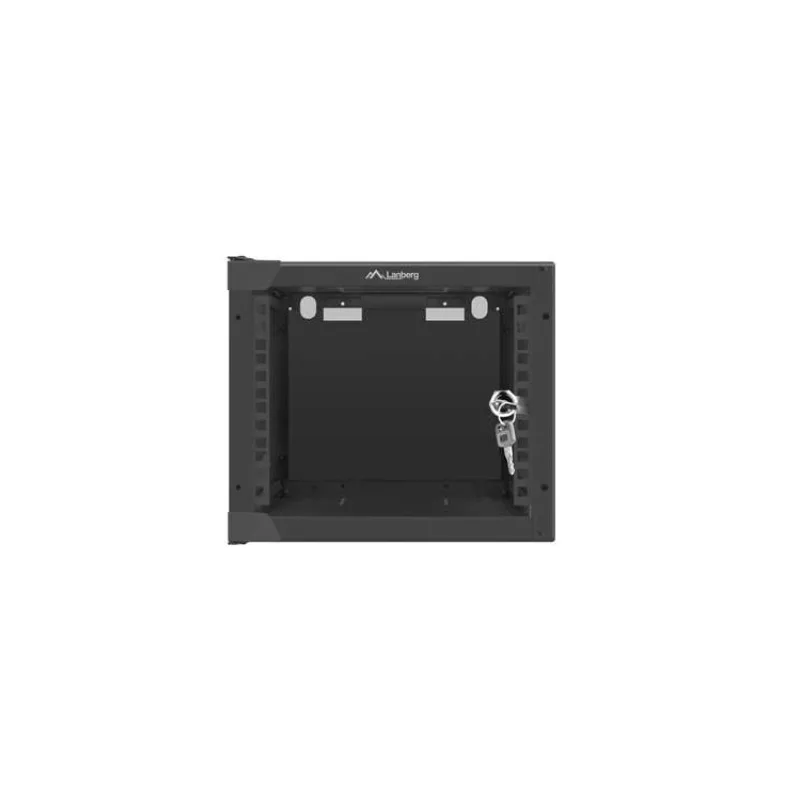 Nástenný rack 10'' 4U 280x310mm čierny flat pack (WF10-2304-10B)