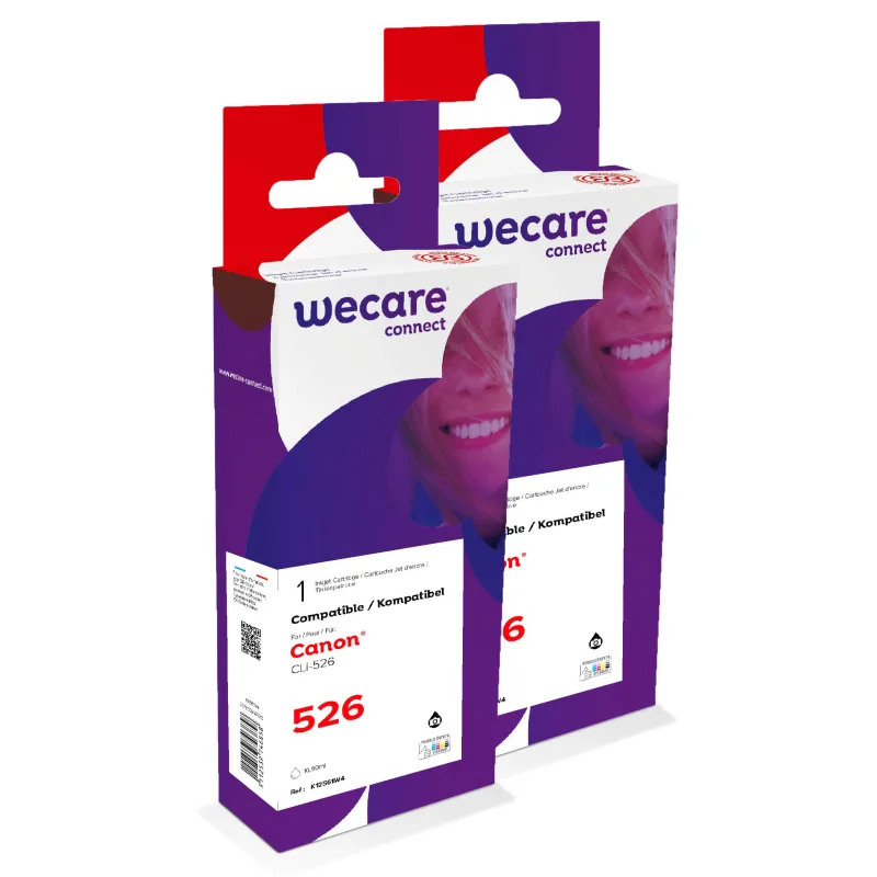 WECARE ARMOR sada ink kompatibilní s CANON CLI526BK 2x10,5ml,černá,CLI-526 BK P12561W4
