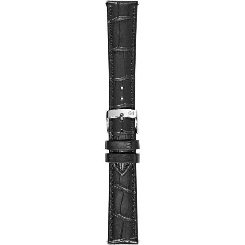 Lady Bolle - Kožený remienok na hodinky 18 mm čierny MORELLATO A01D5192480019CR18