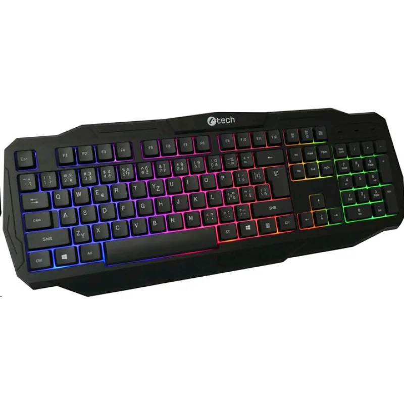 C-TECH Arcus GKB-15/Drátová USB/CZ-SK layout/Černá GKB-15