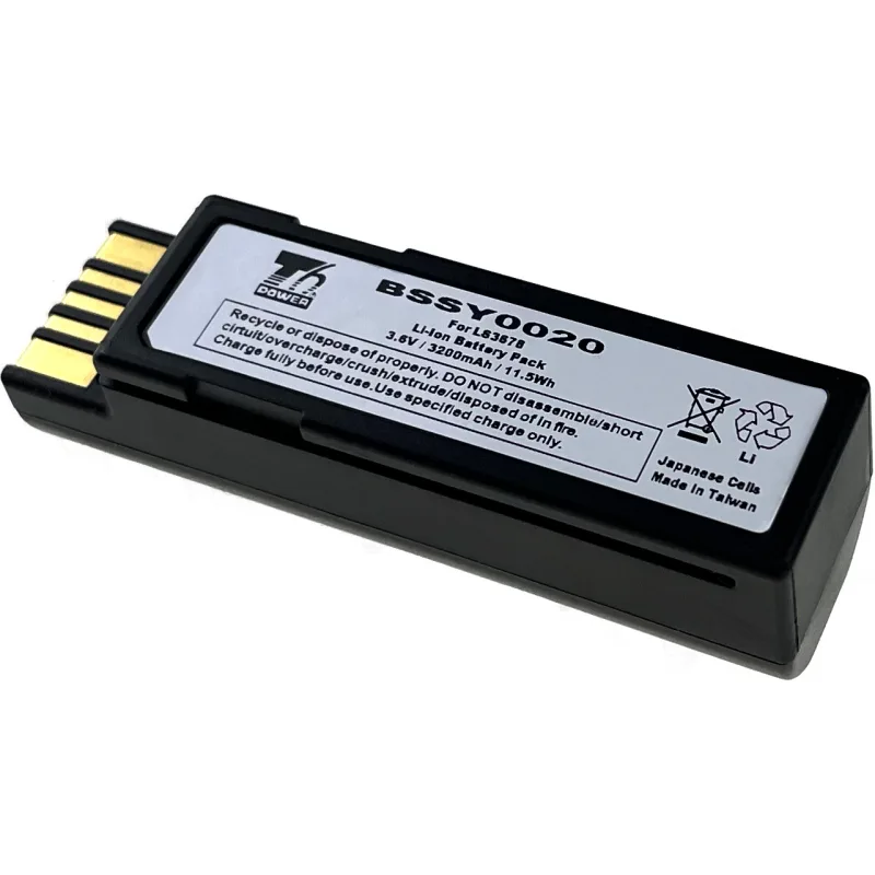 Baterie T6 Power Zebra LI3600, LI3608, LI3678, DS3600, DS3608, DS3678, 3200mAh, 11,5Wh, Li-ion BSSY0020