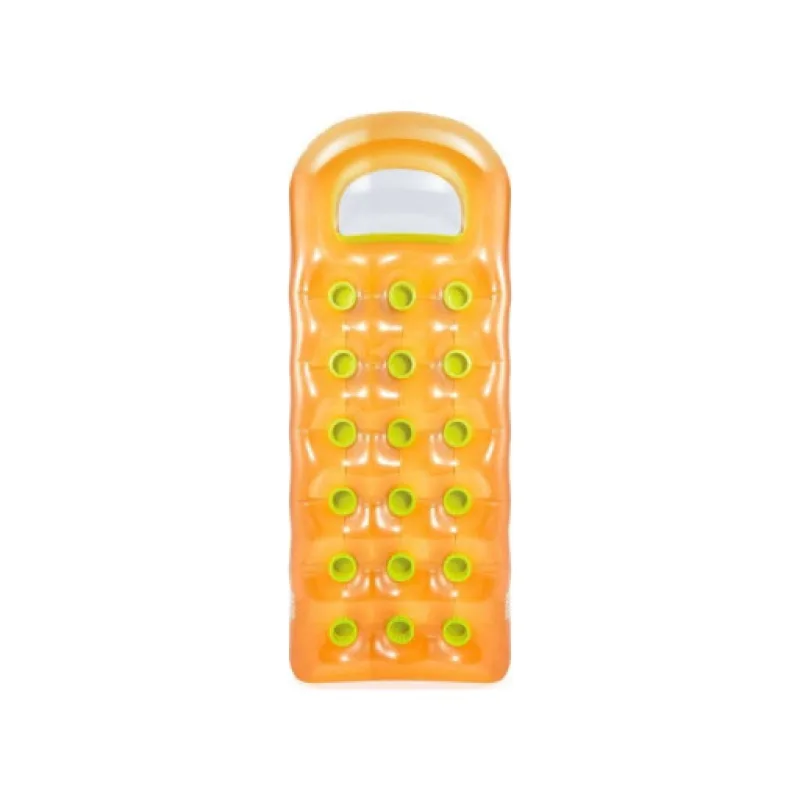Intex 59895 Nafukovací léhátko s oknem, oranžové 188x71 cm