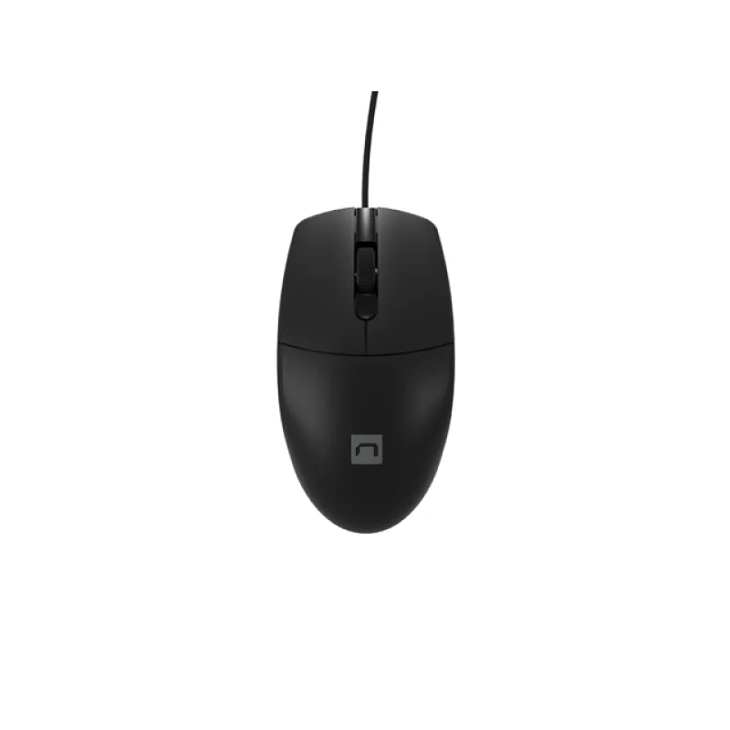 Natec optická myš RUFF 2/1 000 DPI/Kancelářská/Optická/1 000 DPI/Drátová USB/Černá NMY-1987
