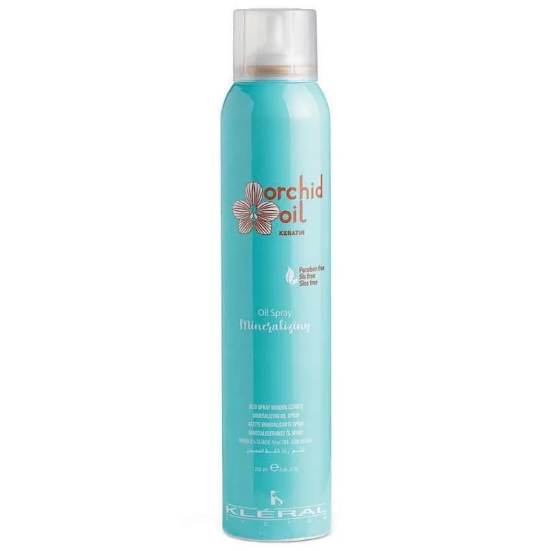 KLÉRAL Orchid Oil Keratin Oil Spray Mineralizing 200ml - olej na chemicky ošetrené vlasy