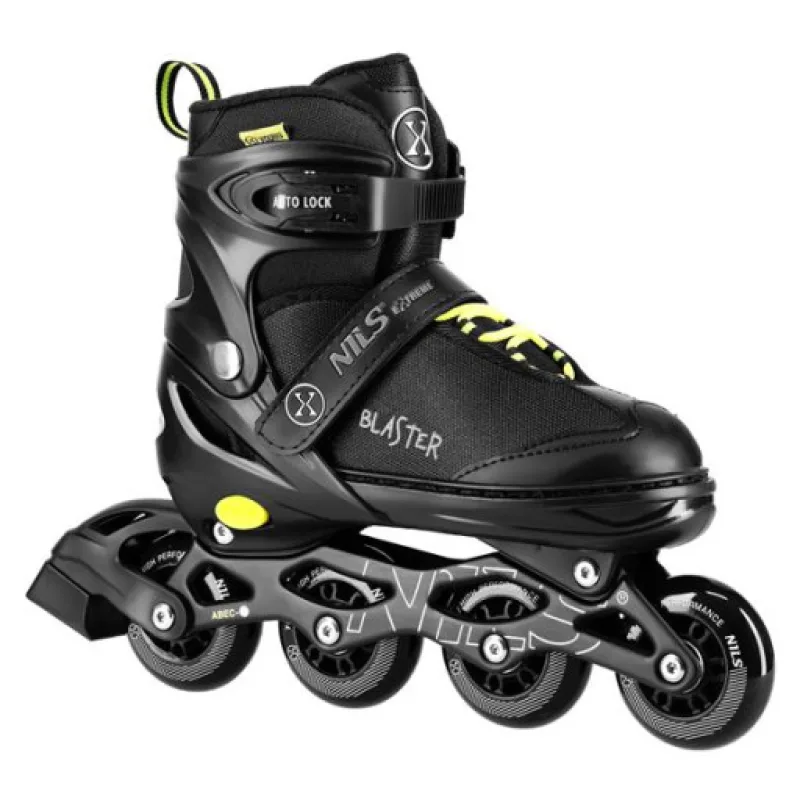 Kolečkové brusle NILS Extreme NA18168A Blaster černé vel.S (31-34)