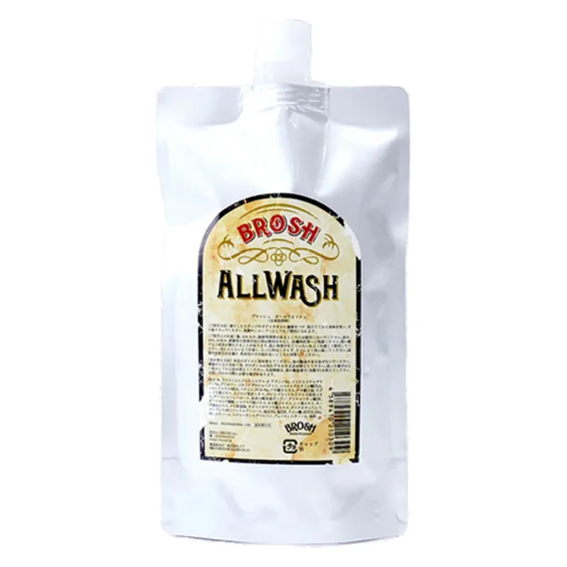 Umývací gél na vlasy, tvár a telo BROSH All wash 3 in 1 Hair, Face & Body - Wood seed Refill 380 ml