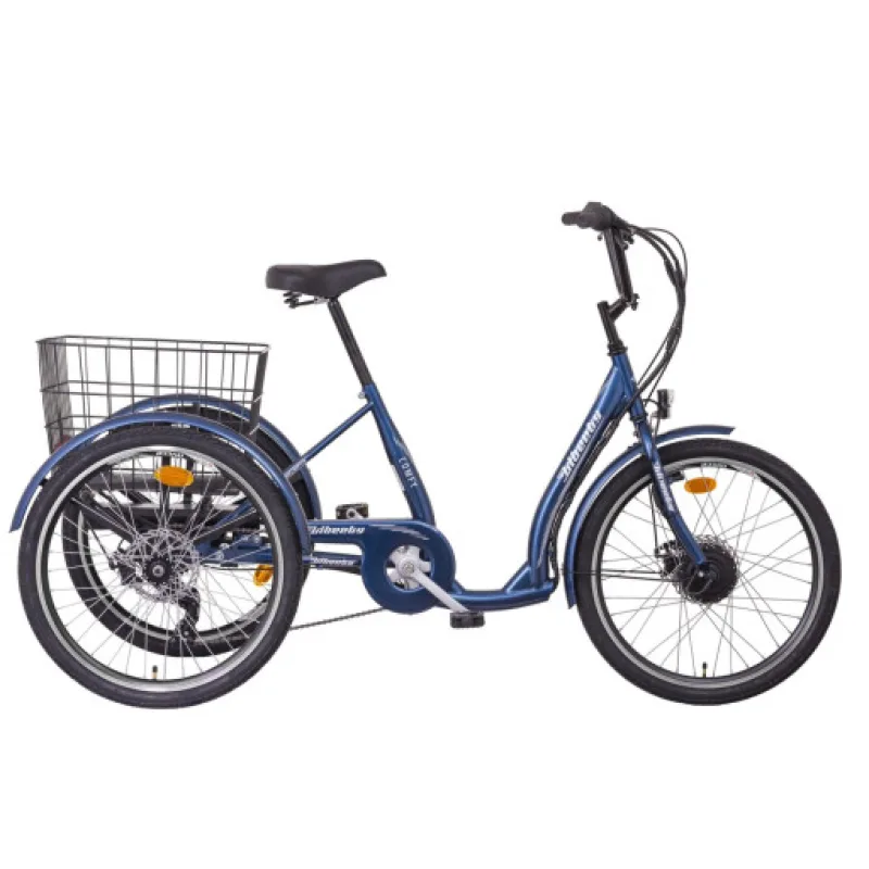 LIBERTY COMFY e-trojkolka 24" 6spd Disk, diferenciál, modrá, 36V 14Ah