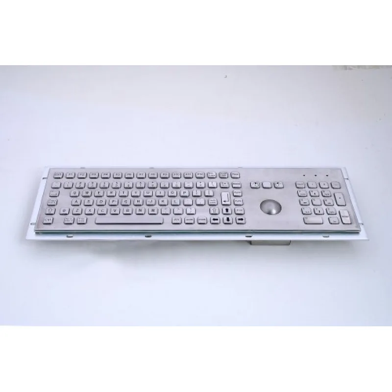 GETAC KB005K – Průmyslová nerezová klávesnice s trackballem do zástavby, CZ, USB, IP65 KB005K