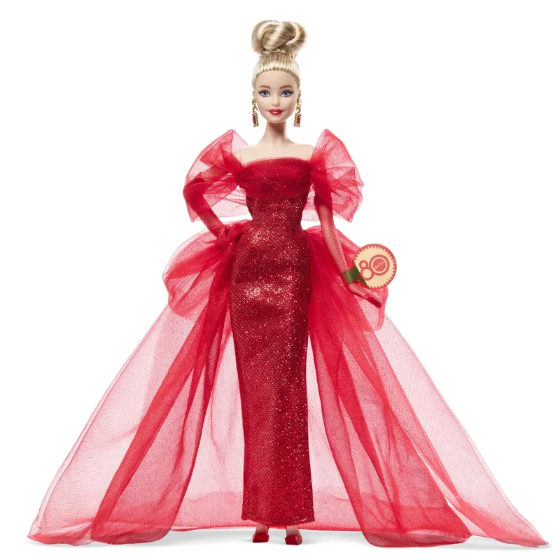 Mattel Barbie panenka blondýnka 80. výročí mattel
