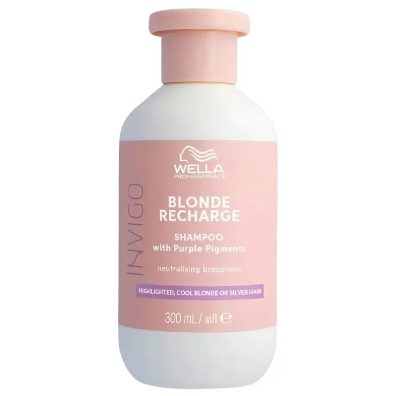 WELLA Invigo Cool Blonde Recharge Shampoo 300ml - šampón pre studenú blond