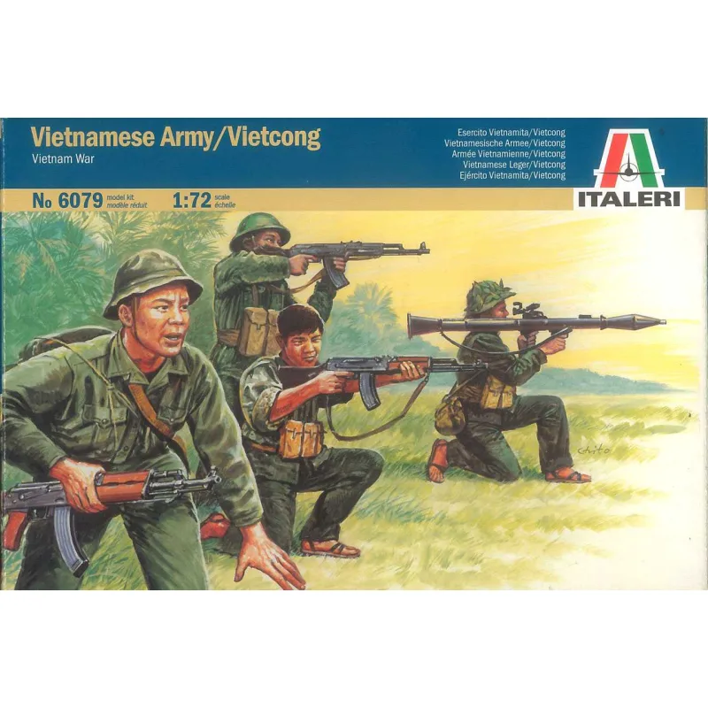 Italeri Model Kit figúrky 6079 - VIETNAM WAR - VIETNAMSKÁ ARMÁDA / VIETCONG (1:72)