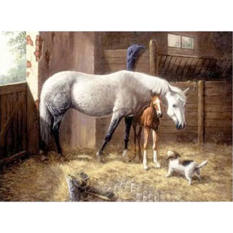 Royal Langnickel malování podle čísel - Ve stáji, 40x30 cm