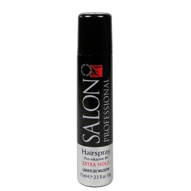 MINUET SALON PROFESSIONAL Hairspray Extra Hold 75ml - lak na vlasy do kabelky s provita. B5