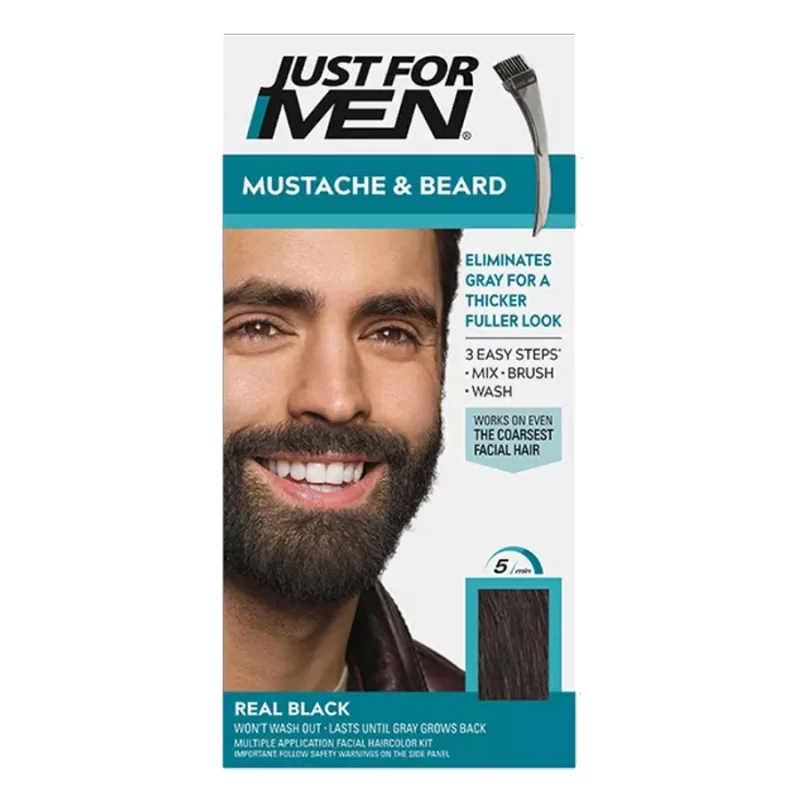 Farba na fúzy a fúzy JUST FOR MEN M-55 - čierna