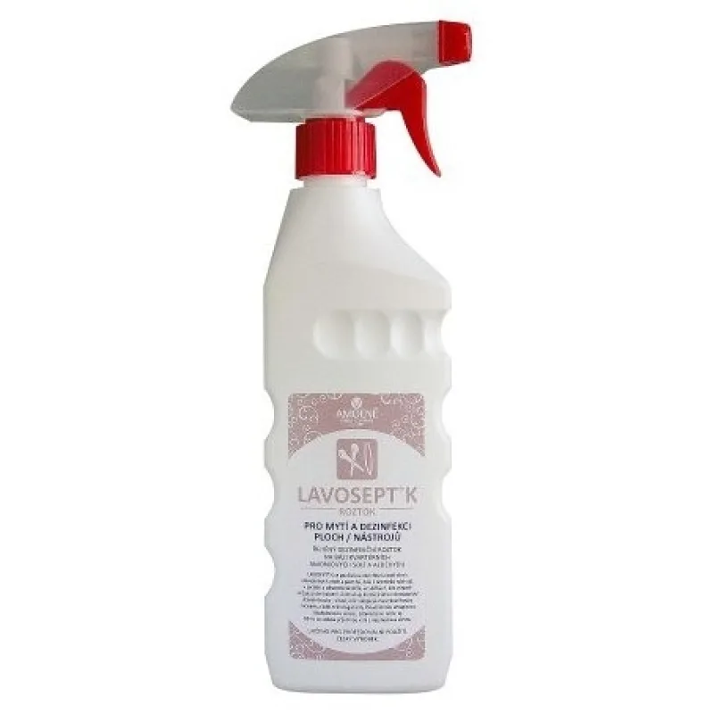 AMOENÉ LAVOSEPT Nástroje Dezinfekčný roztok na nástroje 500ml - s vôňou trnky a rozprašovačom