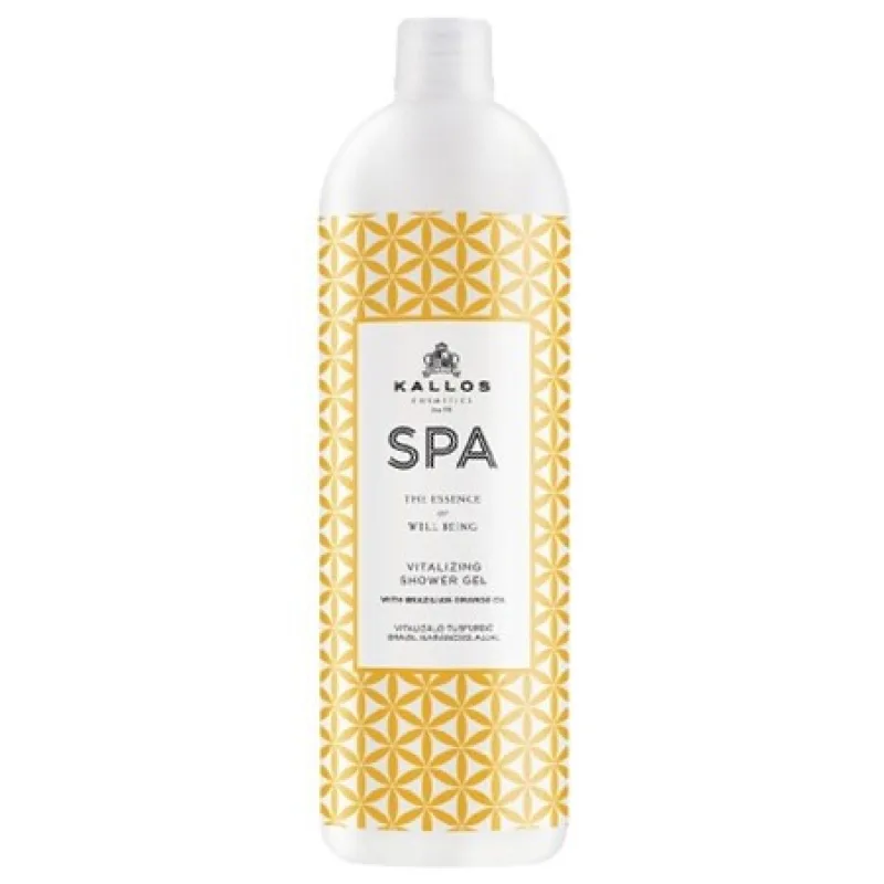 KALLOS SPA Orange Oil Vitalizing Shower Gel 1000ml - sprchový gel s olejem z pomeranče