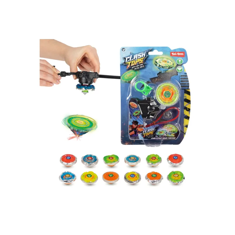 Teddies Gyroskop mechanický kov/plast 5cm na batérie so svetlom mix farieb