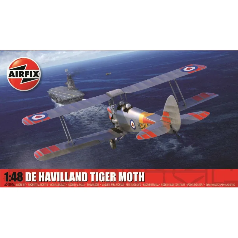 Airfix Classic Kit lietadlo A04104A - De Havilland Tiger Moth (1:48)