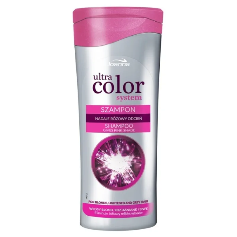 JOANNA Ultra Color Pink Shampoo 200ml - šampón pre blond, zosvetlené vlasy
