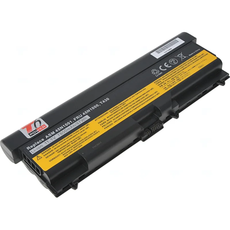 Baterie T6 Power Lenovo ThinkPad T430, T430i, T530, T530i, L430, L530, W530, 7800mAh, 87Wh, 9cell NBIB0109