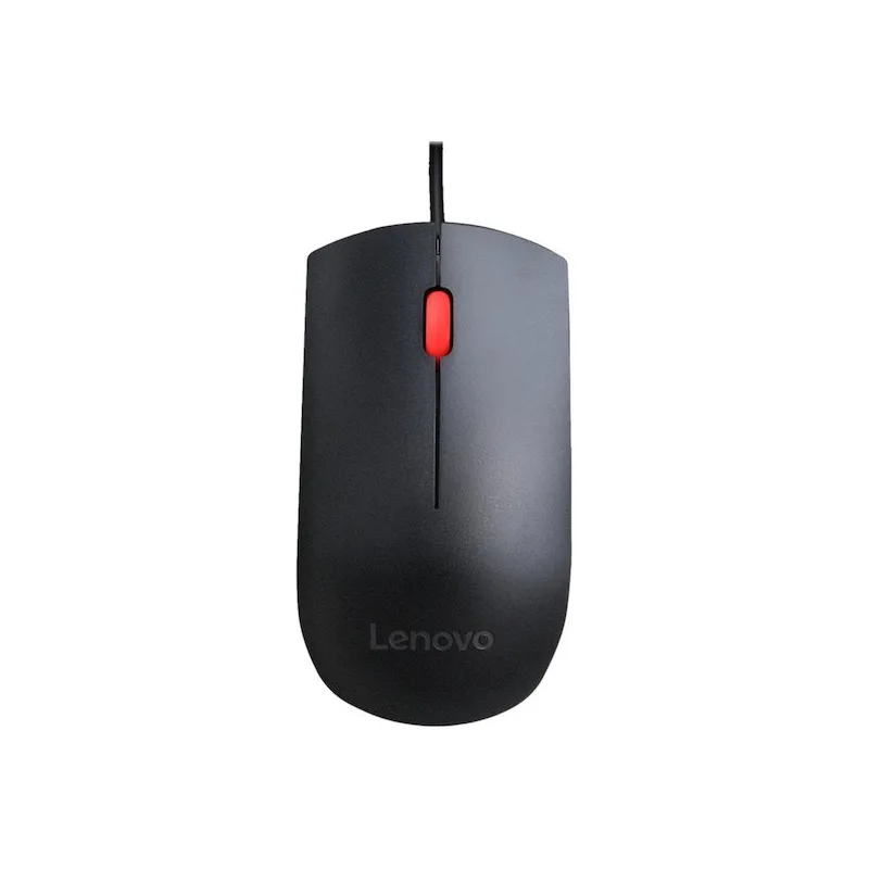 Lenovo Essential/Kancelářská/Optická/1 600 DPI/Drátová USB/Černá 4Y50R20863