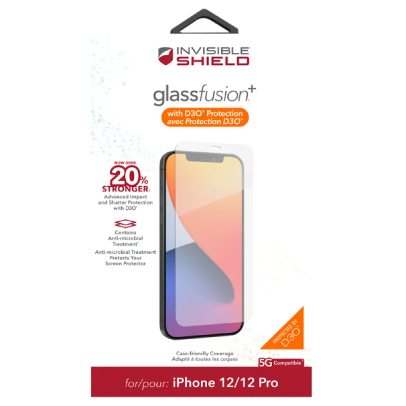 INVISIBLESHIELD ZAGG Invisible Shield Fusion + D3O hybridní sklo iPhone 12/12 Pro 200307927