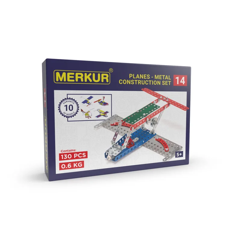MERKUR - Stavebnice MERKUR - Stavebnica Merkur 014 Lietadlo, 119 dielov, 10 modelov