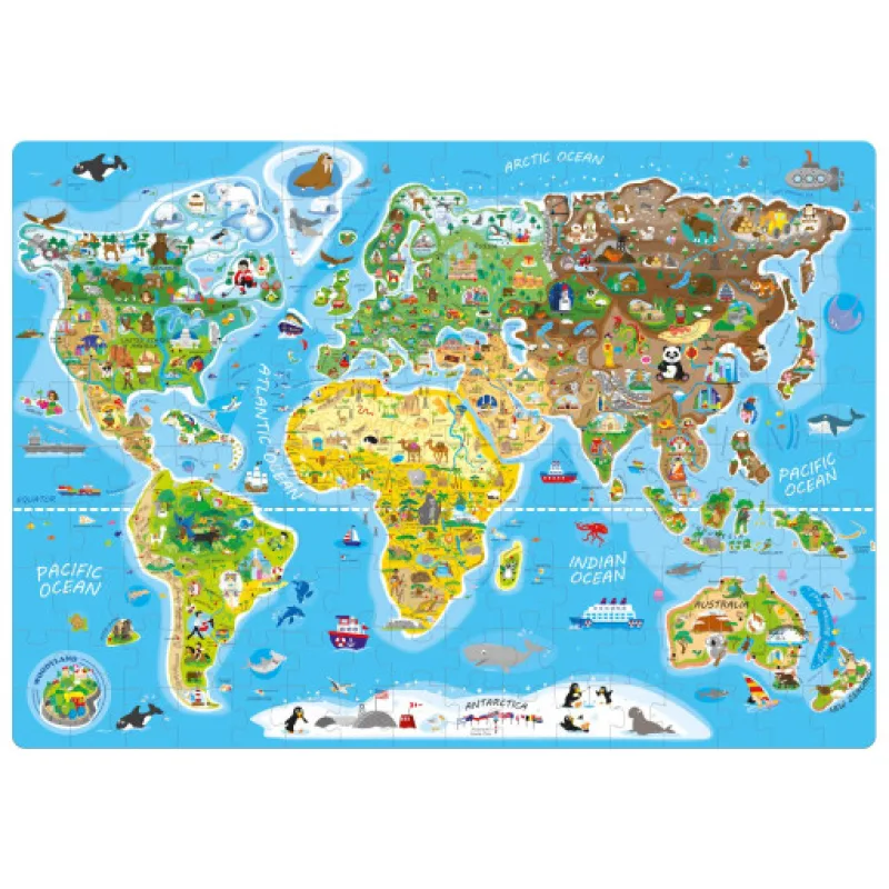 Popular Puzzle, Mapa světa, 160 ks, AN