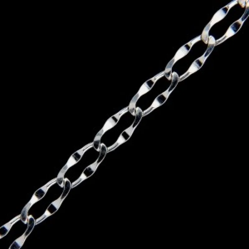 Strieborná retiazka KA OVESQ100RH, 18 cm, 3.30 g