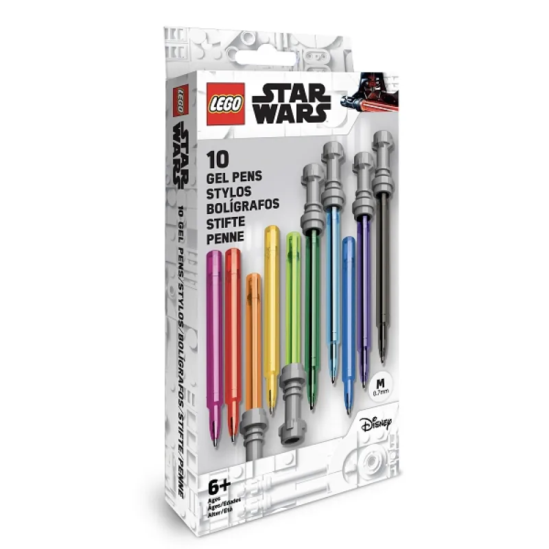 Smartlife LEGO Star Wars Set Gelových per, světelný meč - 10 ks