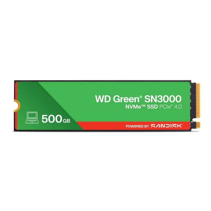 SANDISK WD Green SN3000 POWERED BY SANDISK/500GB/SSD/M.2 NVMe/3R WDS500G4G0E