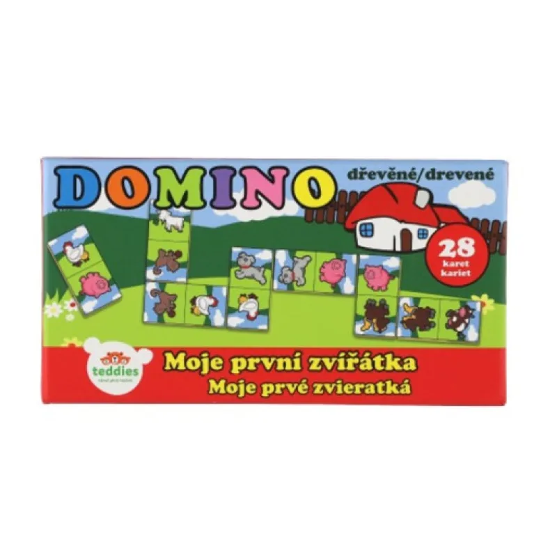 Domino Moje první zvířátka, dřevěné 28ks