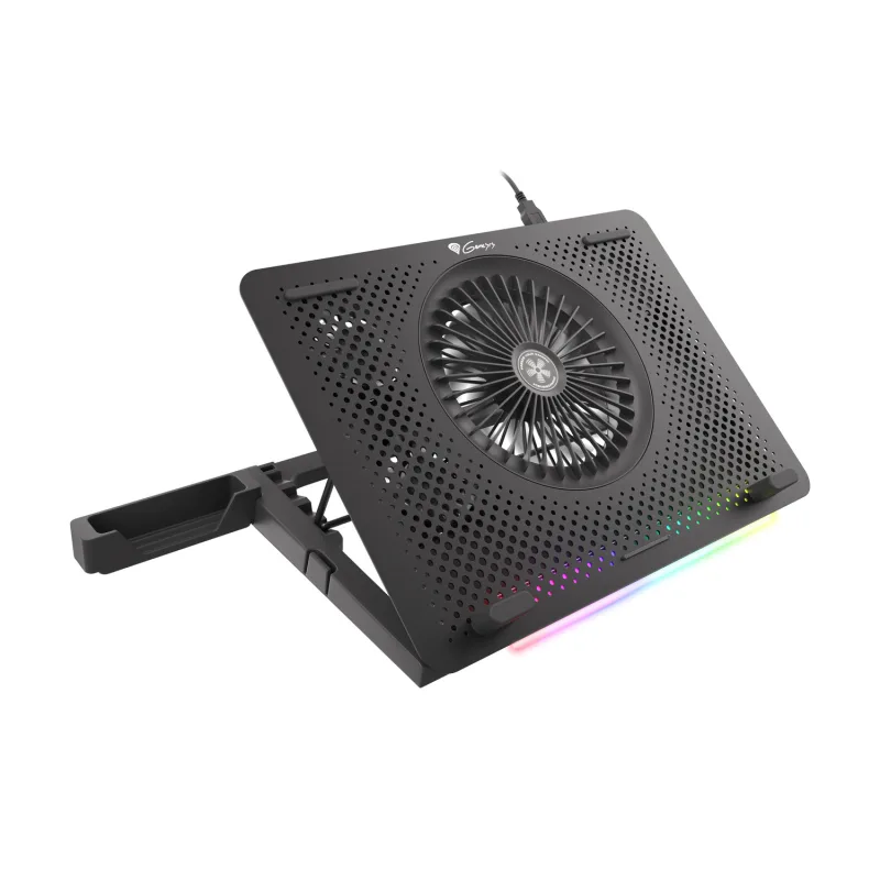 Chladící podložka pro NB Genesis Oxid 450 RGB do 15.6", hliníkové tělo NHG-1678