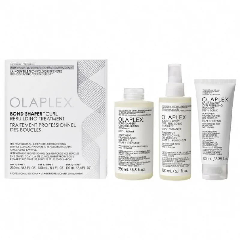 OLAPLEX Bond Shaper Curl Rebuilding Treatment SET - sada pre starostlivosť o kučeravé vlasy