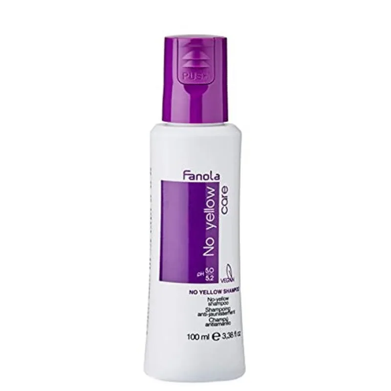 FANOLA No Yellow Shampoo 100ml - šampón pre blond, melírované a šedivé vlasy