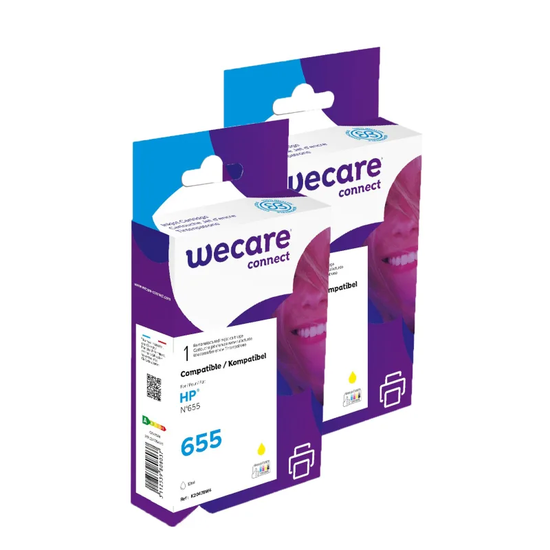 WECARE ARMOR sada ink kompatibilní s HP CZ112AE, 2x12ml, žlutá/yellow P20478W4