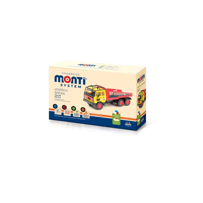 SEVA Stavebnica Monti System MS 76.2 Vojtech Špička Tatra 815 1:48 v krabici 22x15x6cm