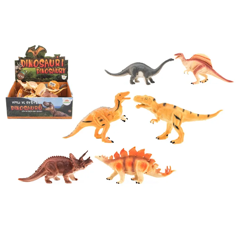 Teddies Dinosaury plast 16-18cm mix druhov